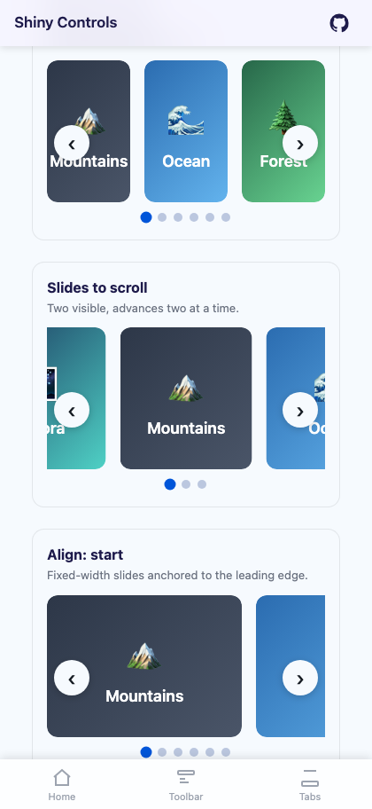 Slides per view on Blazor