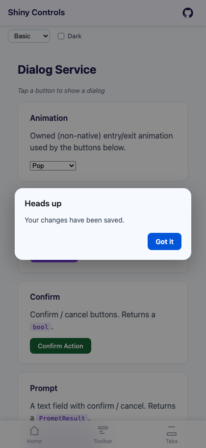 Alert on Blazor