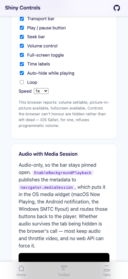 Transport pieces toggled independently on Blazor